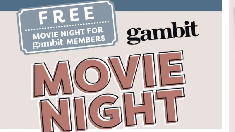 Join Adore & Gambit for Movie Night